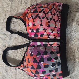 Victoria Secret Women's Pink and Black Sports Bra 32DD